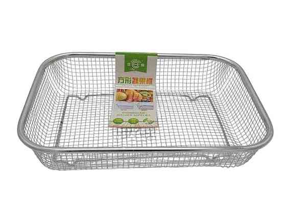 Сито нерж. прямоугольная большая сетка 30*20*7 см VT6-20319 19988 ТМ VITOL Solmir Киев