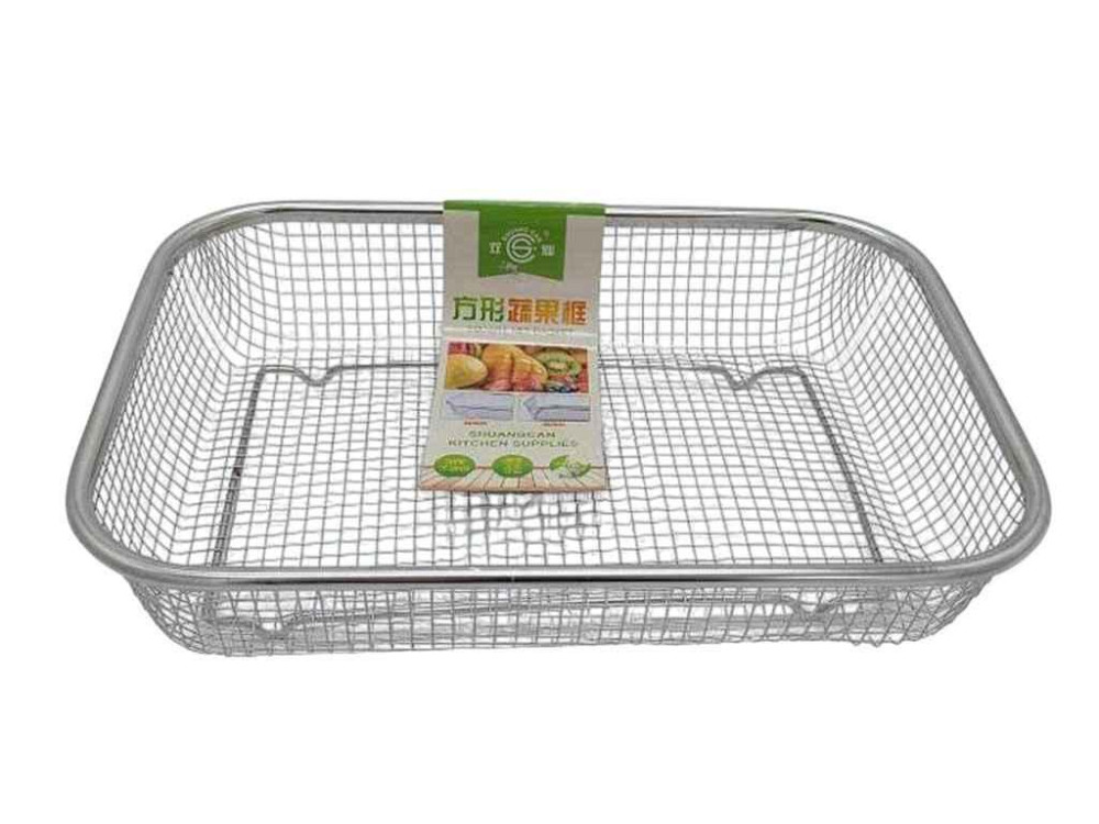 Сито нерж. прямоугольная большая сетка 30*20*7 см VT6-20319 19988 ТМ VITOL Solmir Киев - изображение 1