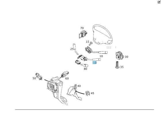 Mercedes-Benz  A0085452824 Підрульовий перемикач круїз-контролю USA C-class W203 CLK Coupe C209 C-class S203 CL203 Sportcoupe CLC C203 CLK Cabriolet A Одесса