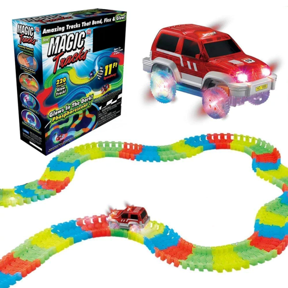 Дитячий гнучкий трек 220 деталей,Magic Tracks,з 1 машинкою SBR Київ