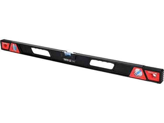 Рівень ударостійкий з магнітами YATO: L= 80 см. 3 капсули в алюмінієвому корпусі, 2 ручки [20] Одеса