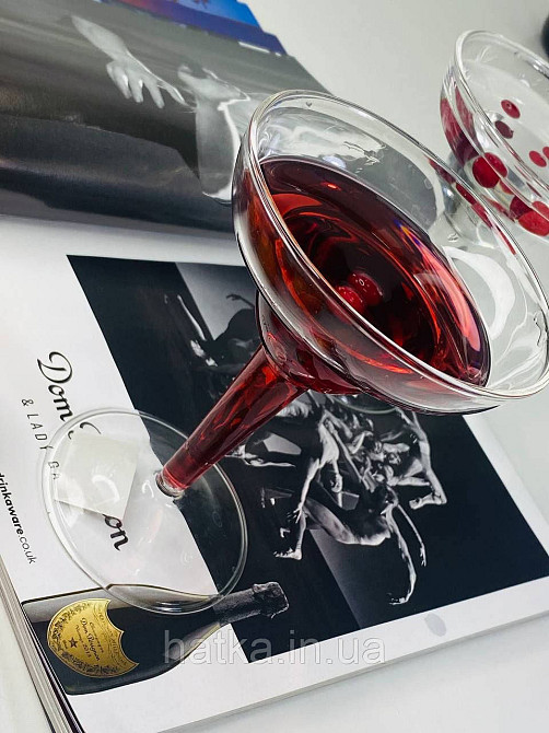 Келих для коктейлю маргарити "Оскар" 200 мл 102-561 скло прозоре Київ - фото 3