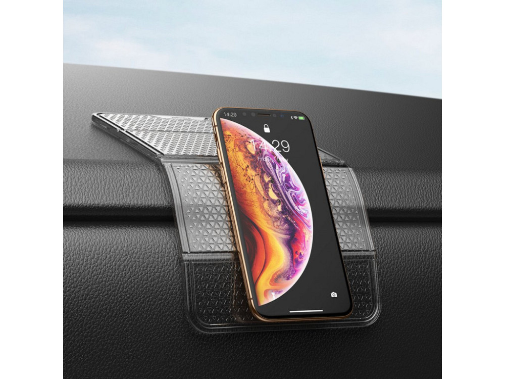 Антиковзний складаний килимок для телефона Baseus Folding Bracket Antiskid Pad SUWNT-02 (Прозорий) Николаев - изображение 6