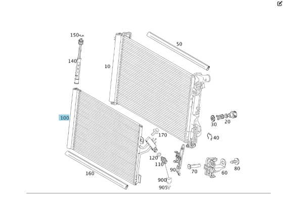 Nissens  94674 Радіатор кондиціонера V-class W639 Одеса