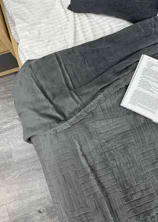 Плед-покривало Преміум 220х240 см (+-5см) Сірий (87-225) Київ