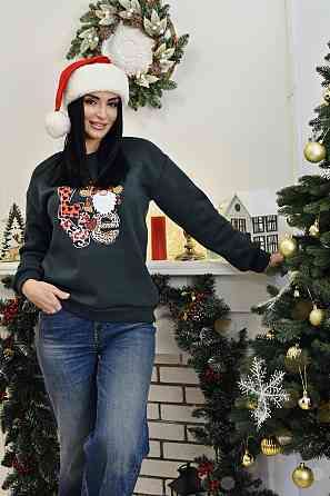 Теплый женский свитшот 