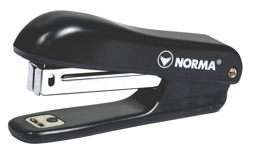 Степлер пластиковий №10 (10 арк.) "Norma" 40 мм. чорний, 4029-09N, шт Київ - фото 1