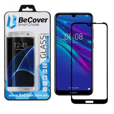 Стекло защитное BeCover Huawei Y6s 2020 Black (704676) Винница