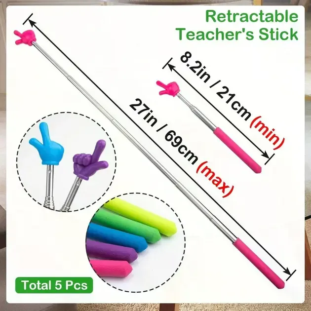 Указка палец телескопическая 21/69 см Pick-me пикми палочка, выдвижная «Рука» Коломыя - изображение 4