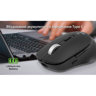 Мышка REAL-EL RM-380W Wireless Black (EL123200057) Винница - изображение 6