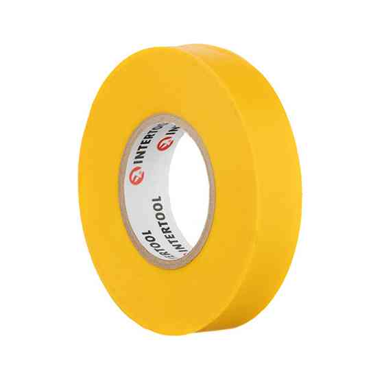 Стрічка ізоляційна 0.15мм*17мм*25м жовта INTERTOOL IT-0062 Киев