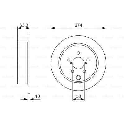 Тормозной диск Bosch 0 986 479 634 Винница