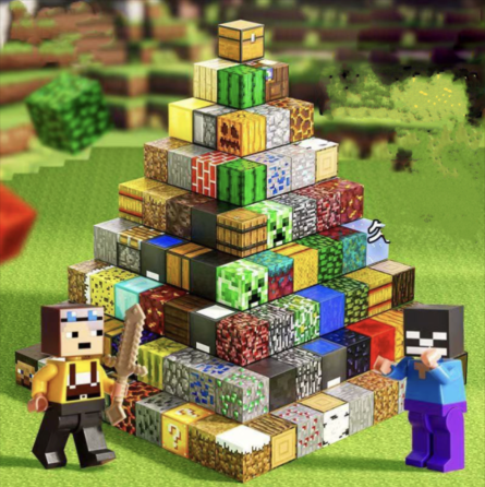 Магнітний конструктор Minecraft | 100 кубиків-блоків на магнітах (аналог гри Майнкрафт) Київ