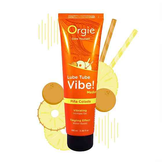 Вібролубрикант Orgie Lube Tube Vibe! Pina Colada 100 мл Sex Aura Київ
