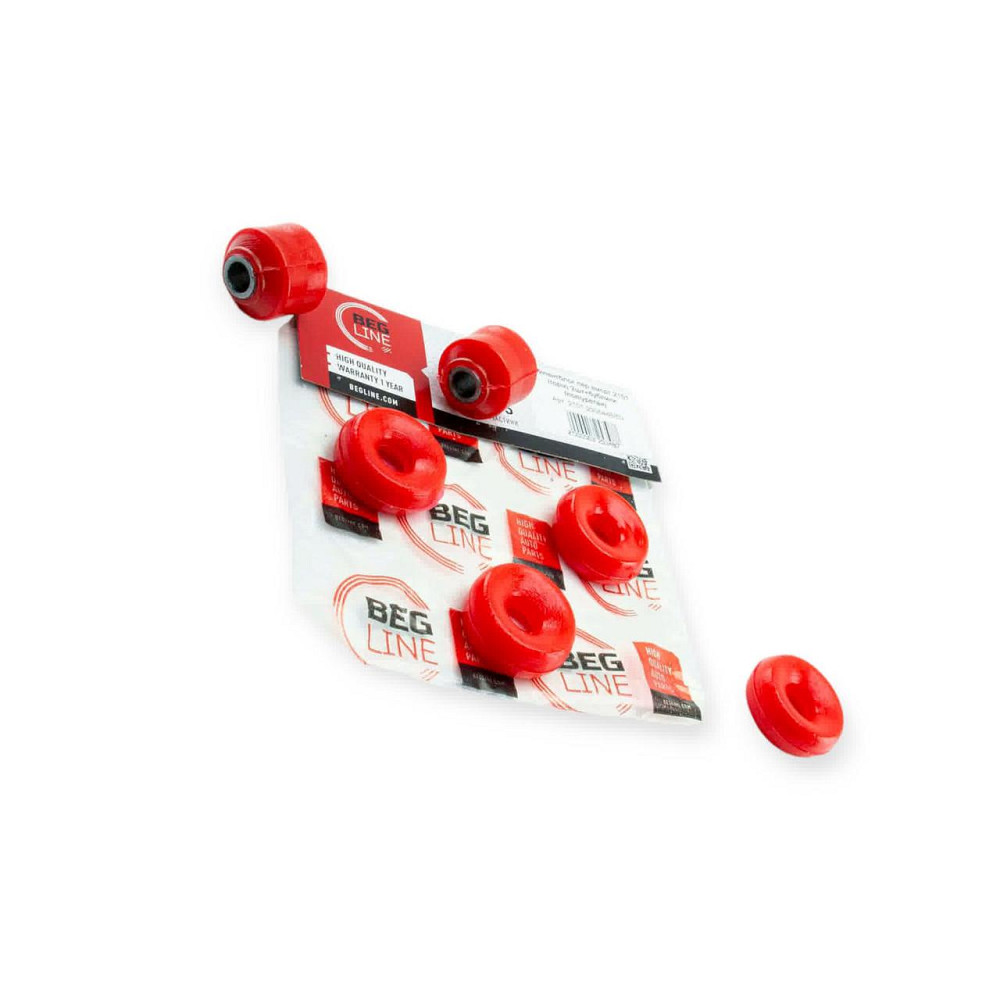 Втулка 2101-2107, 2121, 21213, 21214 переднего полиуретан (орех+бублики) (к-кт 6 шт) амортизатора Мукачево - изображение 1