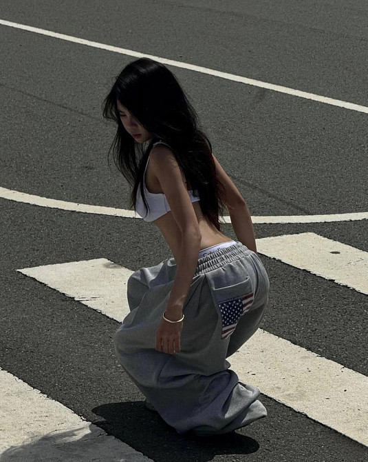 Жіночі обʼємні оверсайз штани з резинкою в поясі двонитка Одеса - фото 7