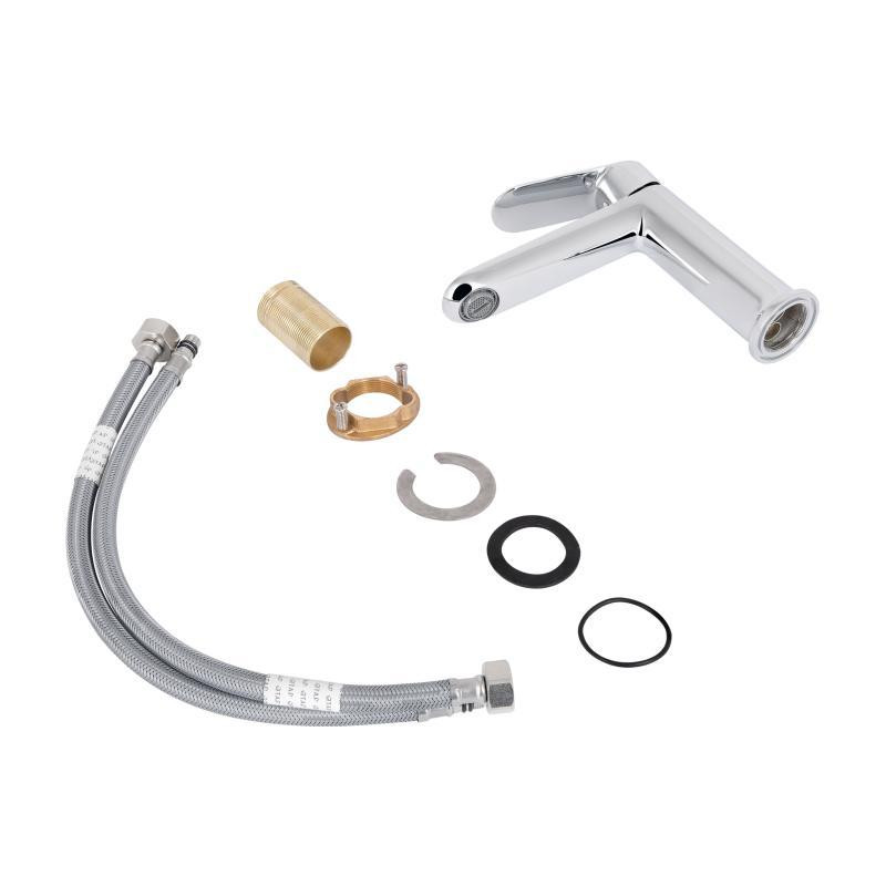 Смеситель для раковины Qtap Evia QTEVI2701CRM47576 (k30), однорычажный, низкий, Chrome Харьков - изображение 7