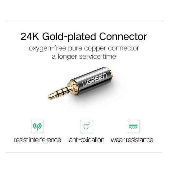 Перехідник UGREEN 2.5mm "тато" - 3.5 мм "мама" Adapter(UGR-20501) UGR-20501 Одеса