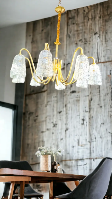 Світлодіодна люстра Orbita 5030 (Золота) на 6 плафонів Вінниця - фото 3