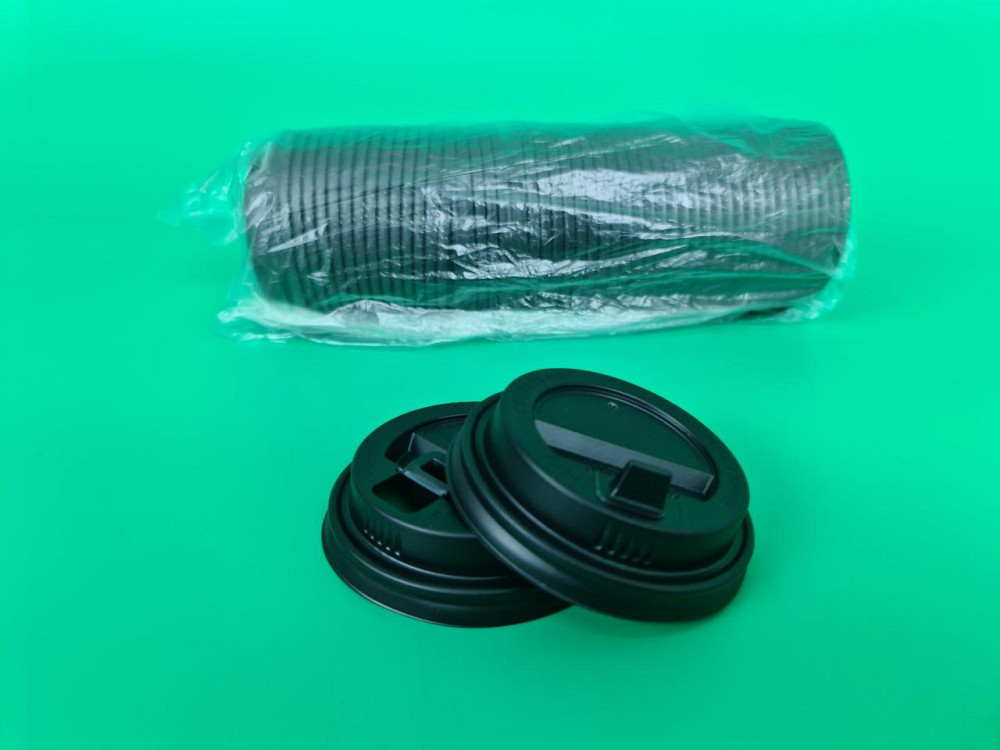 Кришка коричнева на стакан паперовий .250мл ф75 (гар) на Маєстро (50 шт) Харків - фото 1