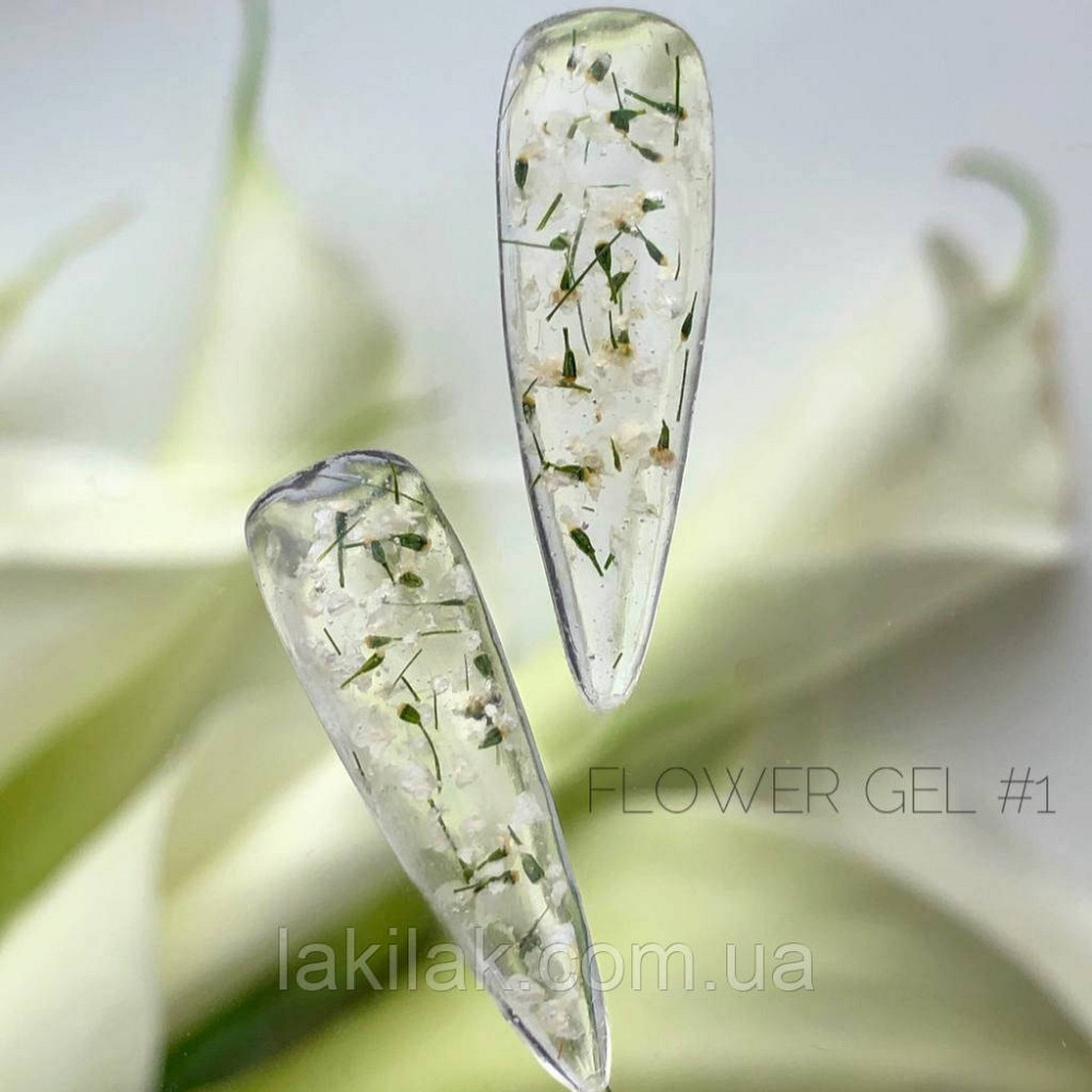 Гель з сухоцвітами Crooz Flower Gel №1 (прозорий) 5 мл Херсон - изображение 1