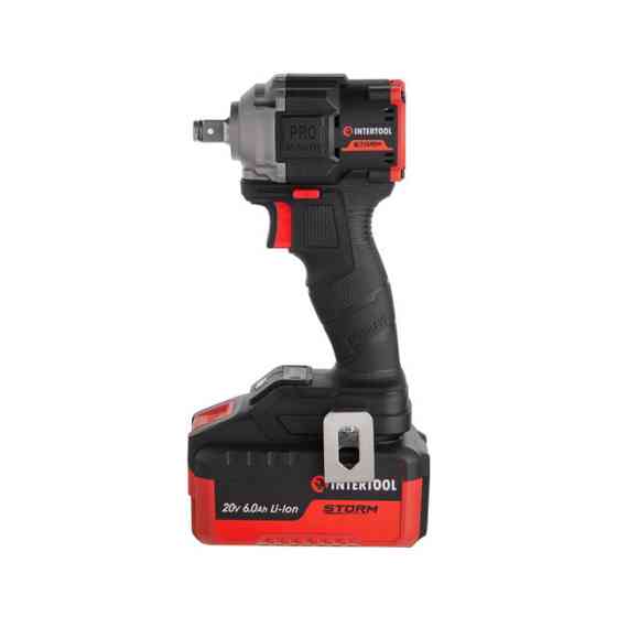 Гайковерт акумуляторний INTERTOOL WT-9363, 20 В, 350 Nm, COMPACT, 2500 об/хв, 3250 уд/хв, 1/2", без ЗП та АКБ - для автомайстерні Львів