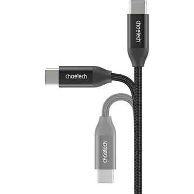 Дата кабель USB-C to USB-C 1.2m USB 3.1 Gen2 240W (50V/5A) Choetech (XCC-1035) Винница