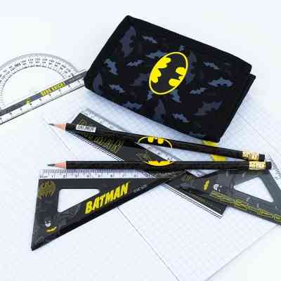 Линейка Kite набор: линейка 15 см, 2 угольника, транспортир DC Comics (DC25-282) Винница