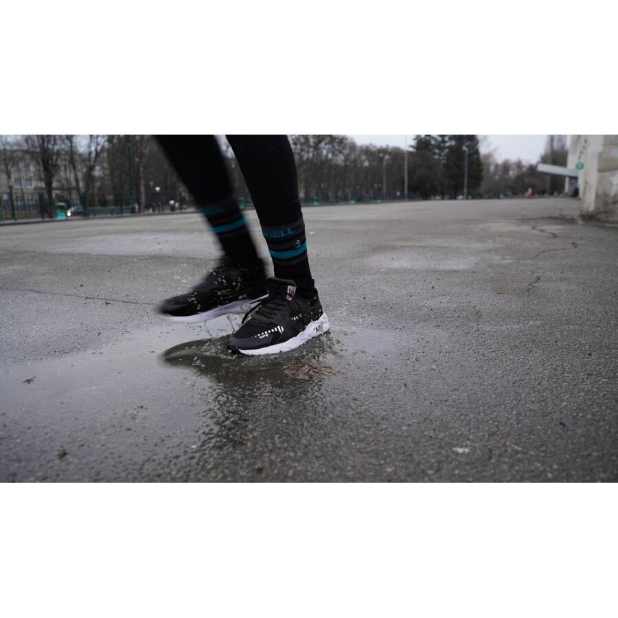 Носки водонепроницаемые Dexshell Ultra Dri Sports, р-р XL, с голубой полосой Ровно - изображение 10