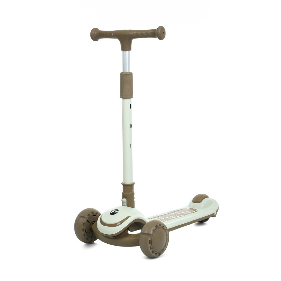 Самокат дитячий триколісний JR3-128-BRN, колеса зі світлом Вінниця - фото 1