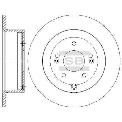 Гальмівний диск HI-Q SD1082 Вінниця - фото 1