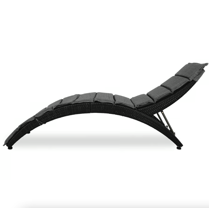 Садовий шезлонг Di Volio Ciampino чорний/графітовий Київ - фото 10