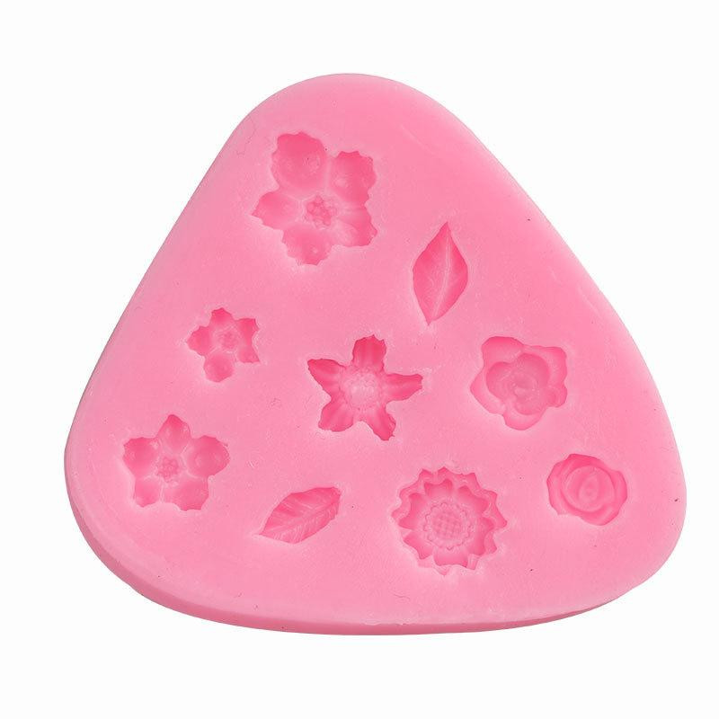 Молд маленький Квіточки 80 на 75 мм рожевий Київ - фото 6