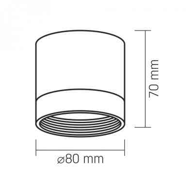 Светильник Videx VL-SPF25A-B Винница