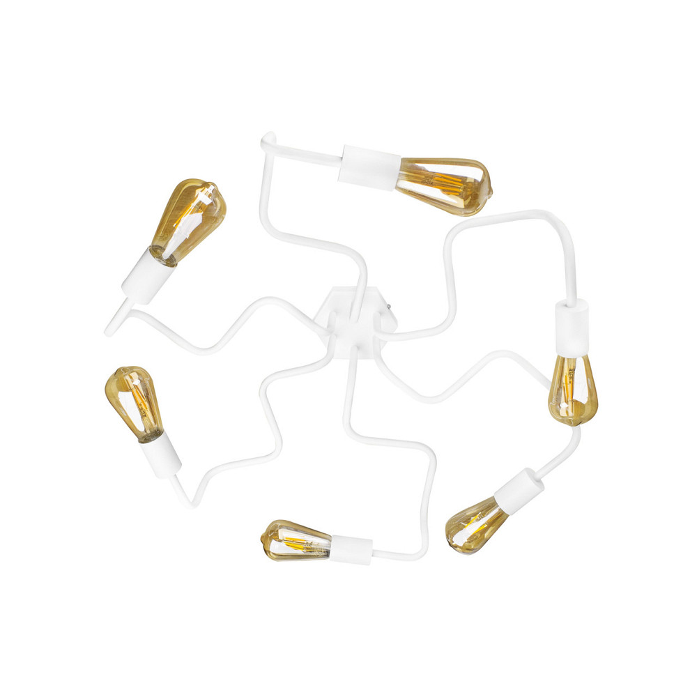 Потолочная люстра паук лофт белая 6 ламп Laminari NL 5526-6 W Одесса - изображение 2