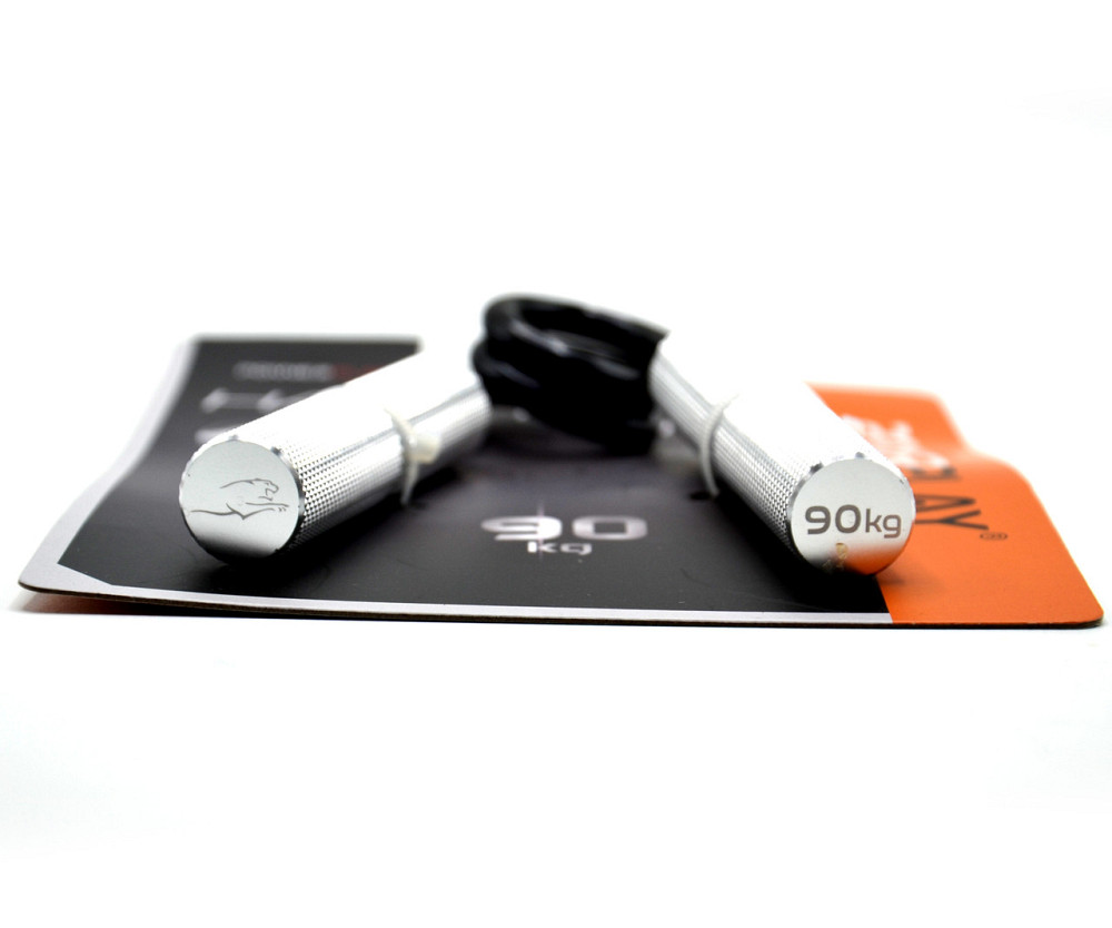 Эспандер-ножницы алюминиевый PowerPlay 4322 (112 кг) Hand Grip Серебряный Киев - изображение 10