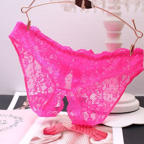Еротичні труси жіночі з вирізом рожеві - розмір 42-46, талія до 80см Київ - фото 1