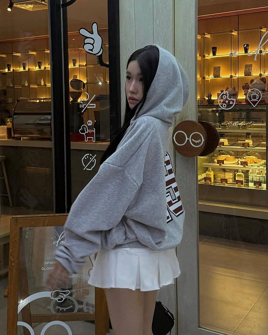 Жіноча тепла повсякденна худі з принтом трьохнитка на флісі Одеса - фото 8