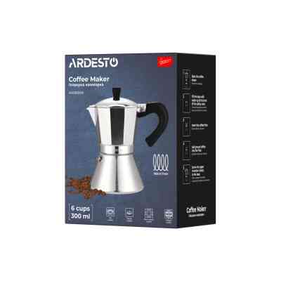Гейзерна кавоварка Ardesto Gemini Piemonte 6 чашок (AR0806AI) Вінниця