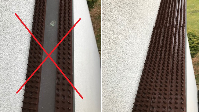 Шипы от птиц и животных 0.5 м (высота 3 см), коричневые Днепр - изображение 2