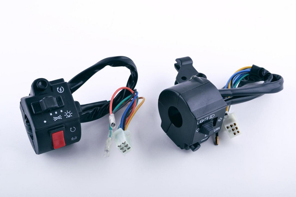 Блоки кнопок керма (пара) CB/CG 125-150 (чорні) Мукачево - фото 1