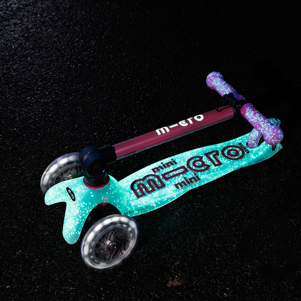 Самокат MICRO складний серії Mini Deluxe Foldable Orion Glow LED – Рожевий Дніпро - фото 17