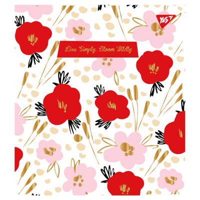 Зошит Yes А5 Wild Bloom 18 аркушів клітинка (765198) Вінниця - фото 1