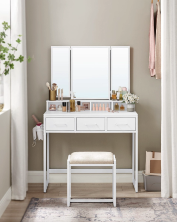 Туалетний столик Leobert Vicco трюмо з пуфом білий Київ