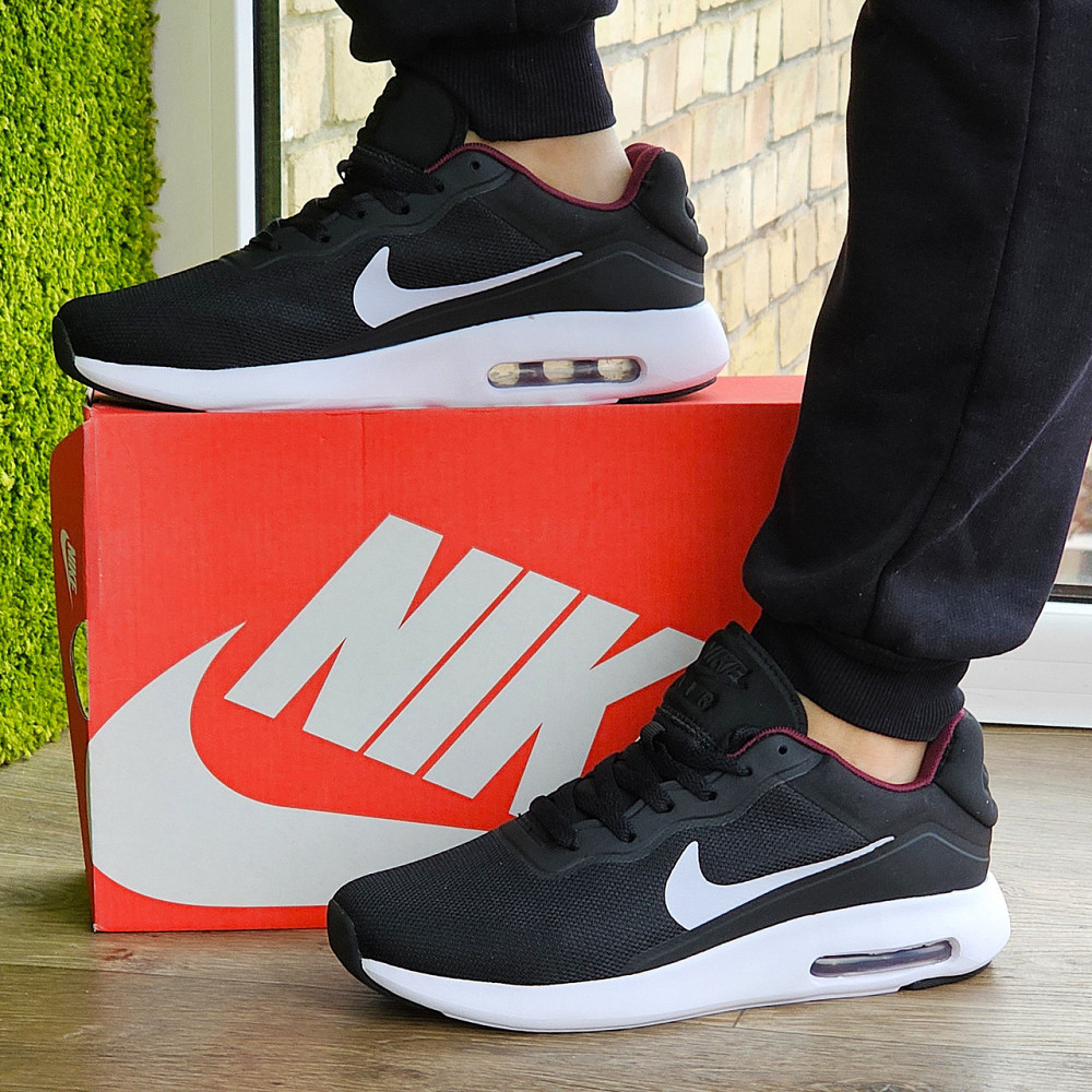 Чоловічі Кросівки Nike 90 Чорні Найк з Амортизацією Тканинні Літні Сіточка (розміри: 41,42,43,44) — 535-6 Дніпро - фото 1