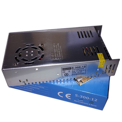 Блок питания металлический 12В 25А 300Вт, 3-кан для LED-лент CCTV, UAlectric Винница - изображение 5