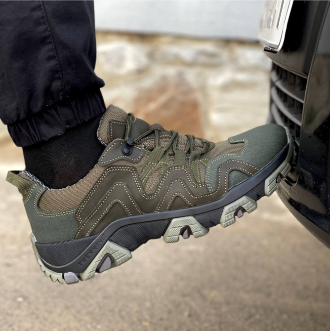 Тактические мужские демисезонные оливковые кроссовки Gore-Tex военные кроссовки с усиленным носком Львов - изображение 7