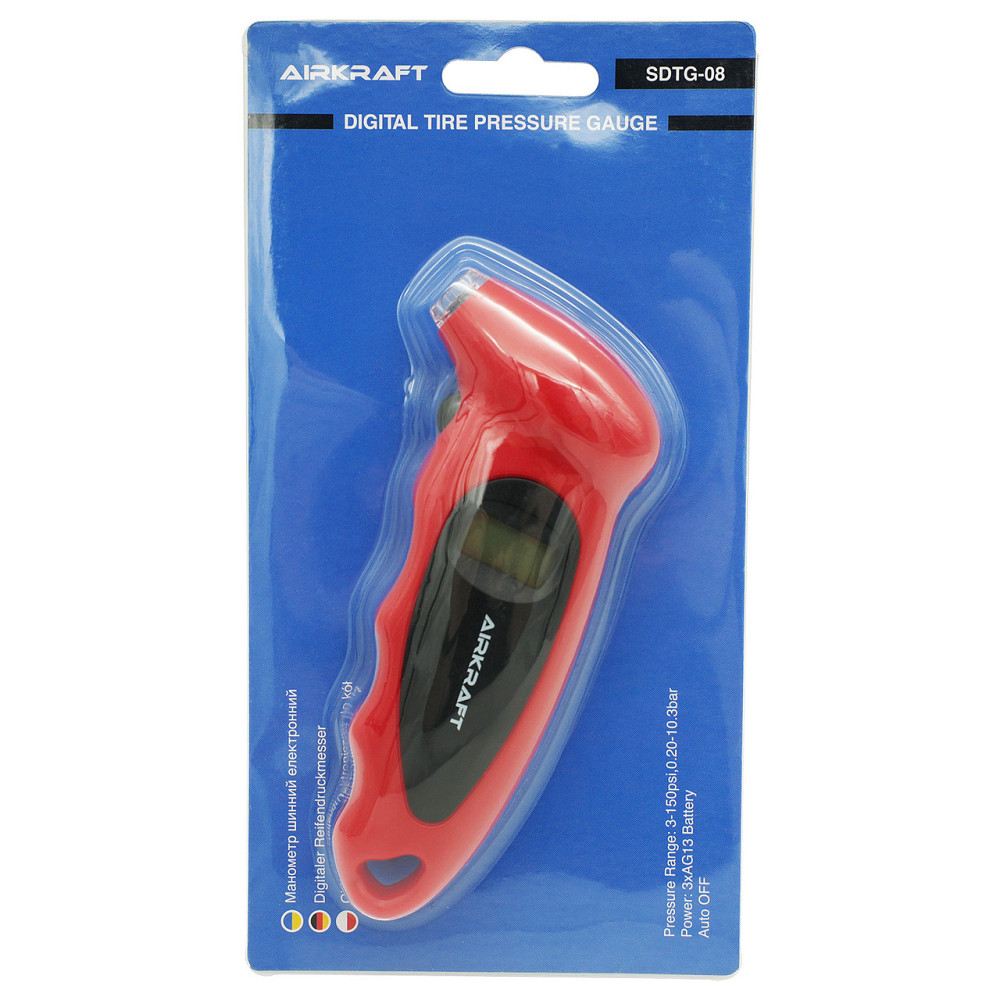 Цифровий манометр для перевірки тиску в шинах AIRKRAFT SDTG-08 Одеса - фото 3