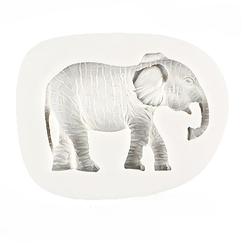 Молд силиконовый Слон 62 на 48 мм серый Киев - изображение 4