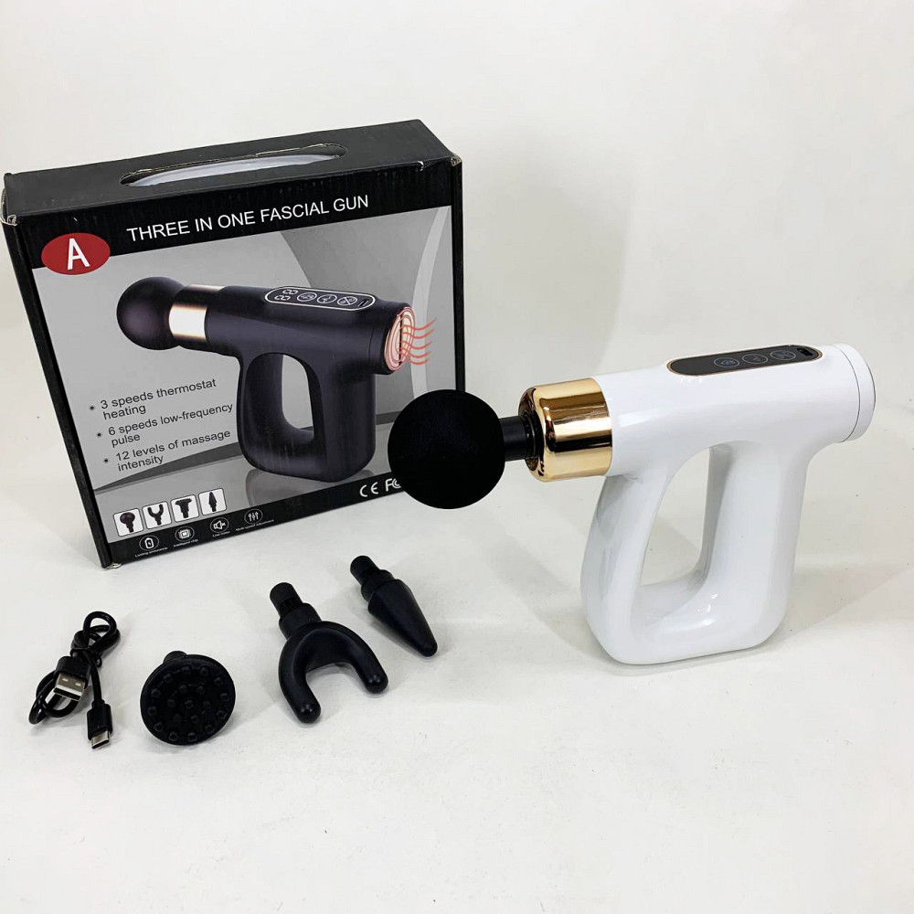 Вібраційний масажер для рук HB-007, Перкусійний масажер для тіла електричний Ударний пістолет UP-98 Івано-Франківськ - фото 8